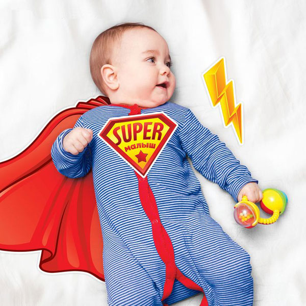 Набор для детской фотосессии "Супер-малыш"