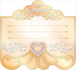 Банкетная карточка "Золотая любовь"