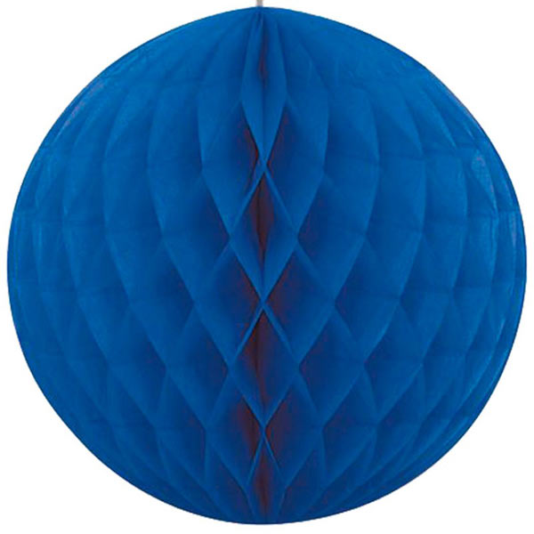 Бумажные шары-соты (15 см, 1 шт) (синий)