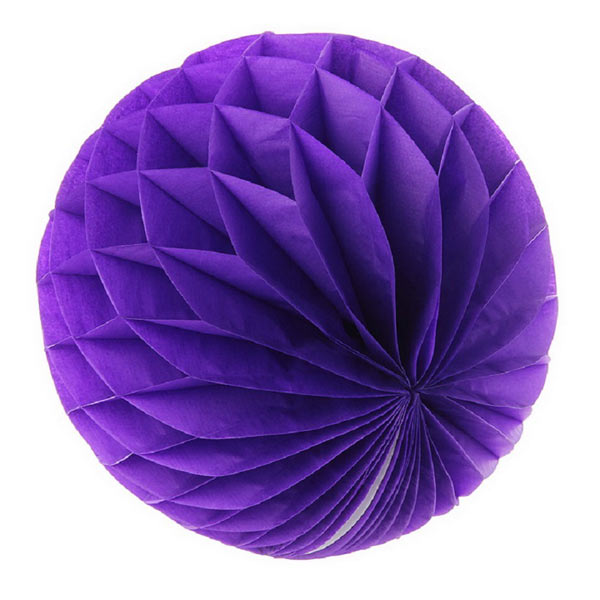 Бумажные шары-соты (15 см, 1 шт) (фиолетовый)