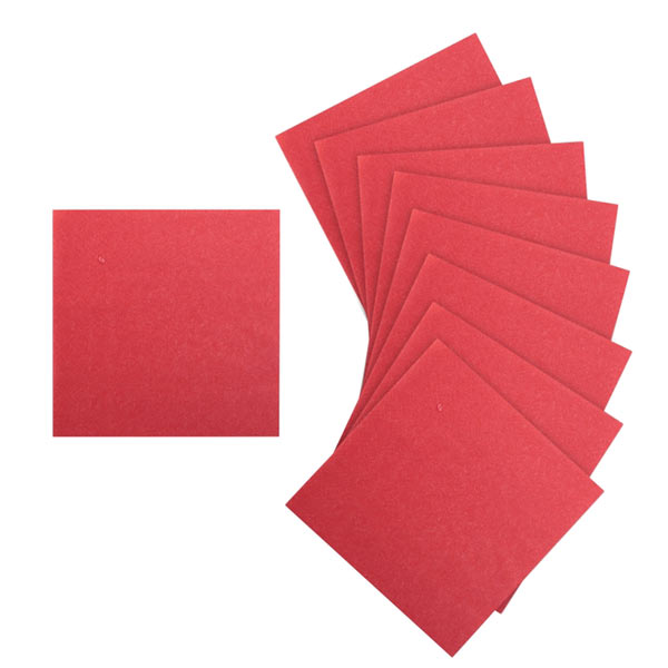 Упаковка однотонных салфеток (20 шт, 25х25 см) (красный)