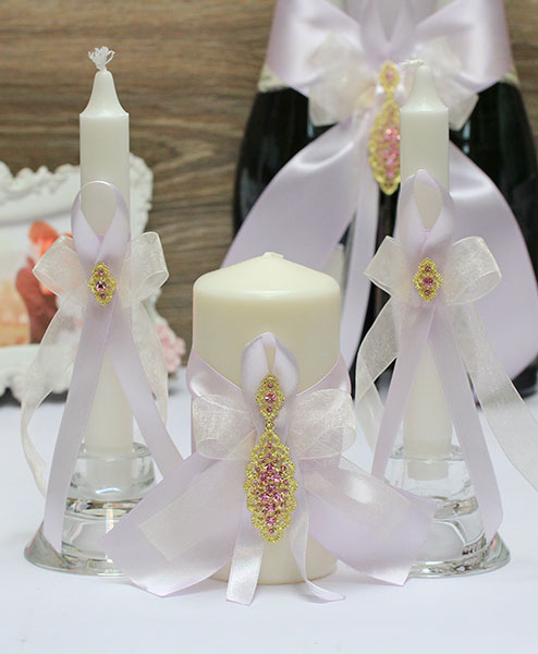 Набор свадебных свечей "Шахрезада" (без подсвечников)