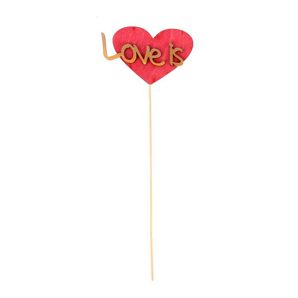 Топпер (для торта, для декора) "Love is..."