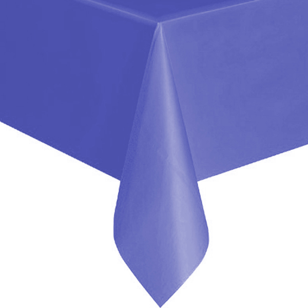Однотонная скатерть для праздника (фиолетовая, 137х183 см)