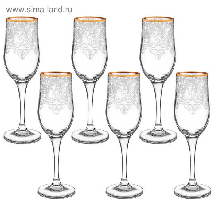 Свадебные бокалы для шампанского "Византия" (2 шт)