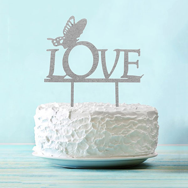 Топпер в торт "love butterfly"