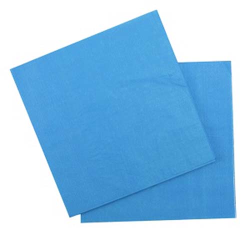 Бумажные салфетки (12 шт, 33 см) (голубой)