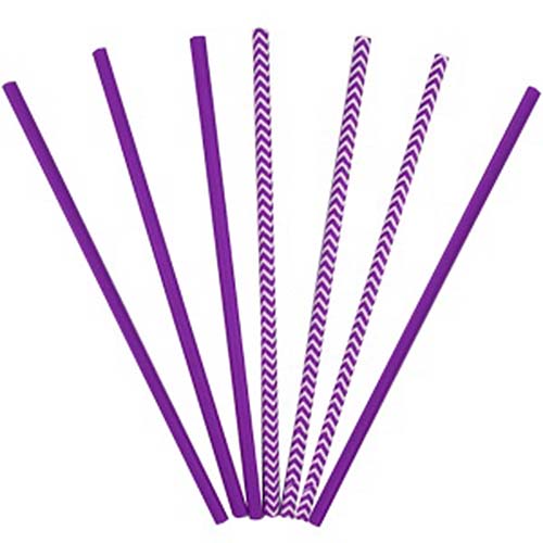 Трубочки для напитков Настроение (12 шт) (фиолетовый) .