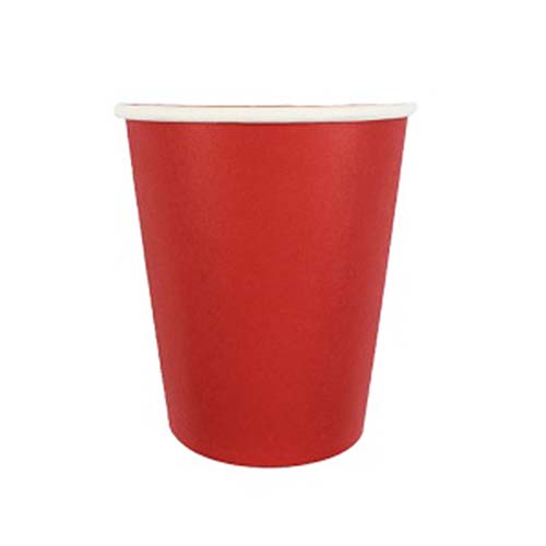 Бумажные стаканчики (6 шт, 250 мл) (красный)