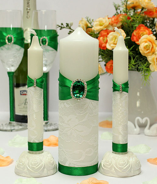 Свадебный набор свечей "Афродита" (без подсвечников)