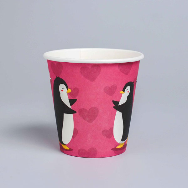 Набор бумажных стаканчиков «Влюблённые пингвинчики», набор 6 шт., 250 мл