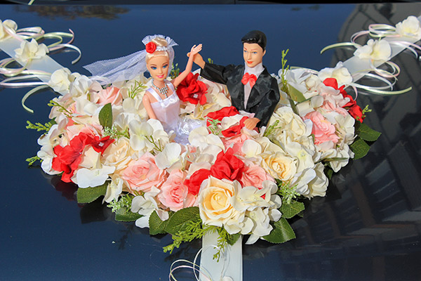 Свадебное украшение на капот авто "Созвездие любви"