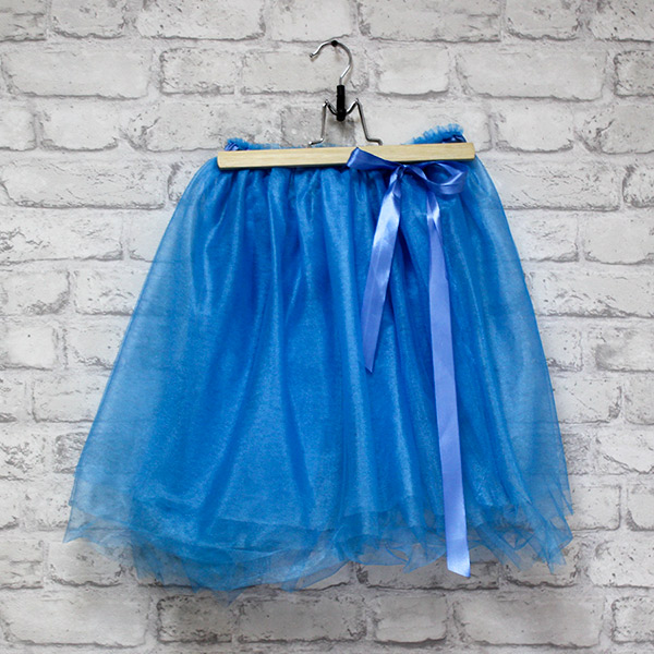 Фатиновая юбка для девичника (голубой)