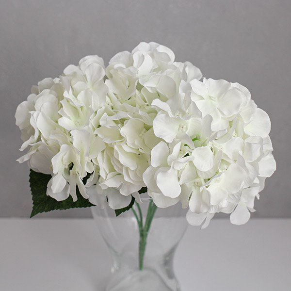 Интерьерный букет цветов "Гортензия" (белый)