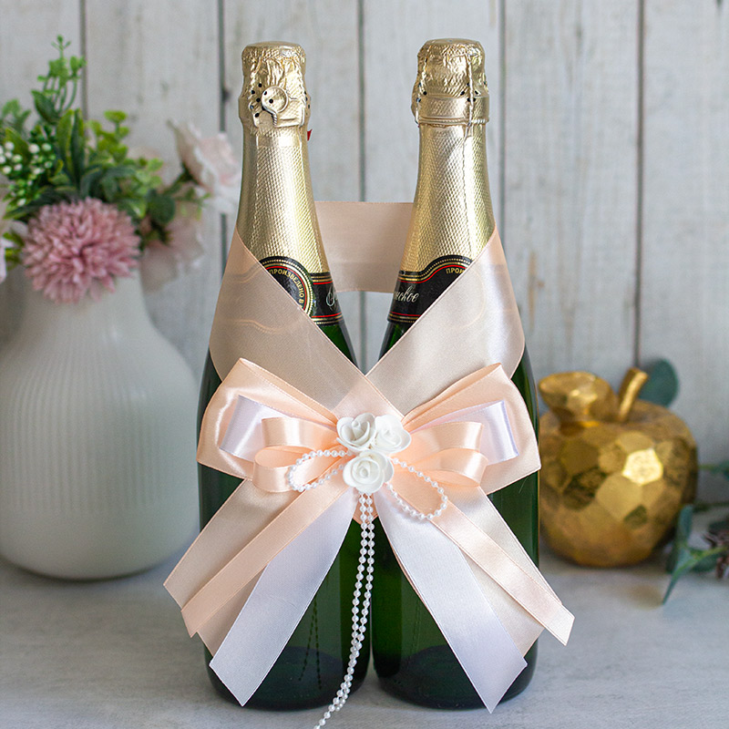 Декоративное украшение для шампанского Fantastic (персиковый)
