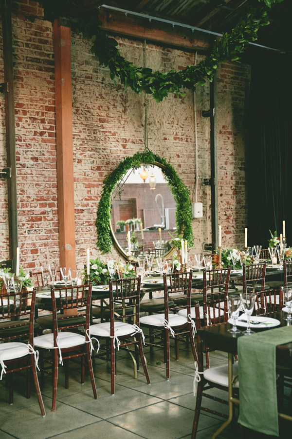 greenery-vintage-wedding-reception-inspiration