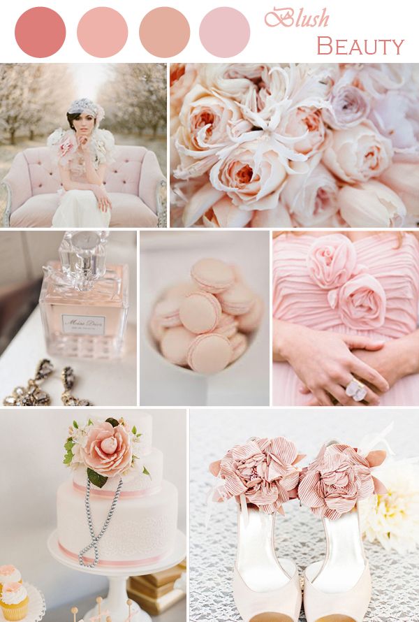 Свадебные аксессуары в оттенках розового